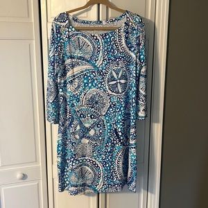 Lilly Pulitzer 3/4 length sleeve dress, size XL